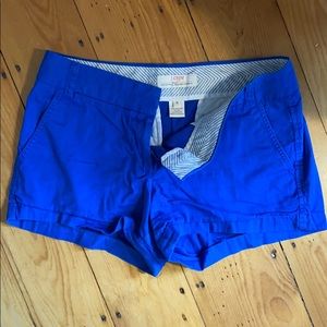 Jcrew chino shorts royal blue